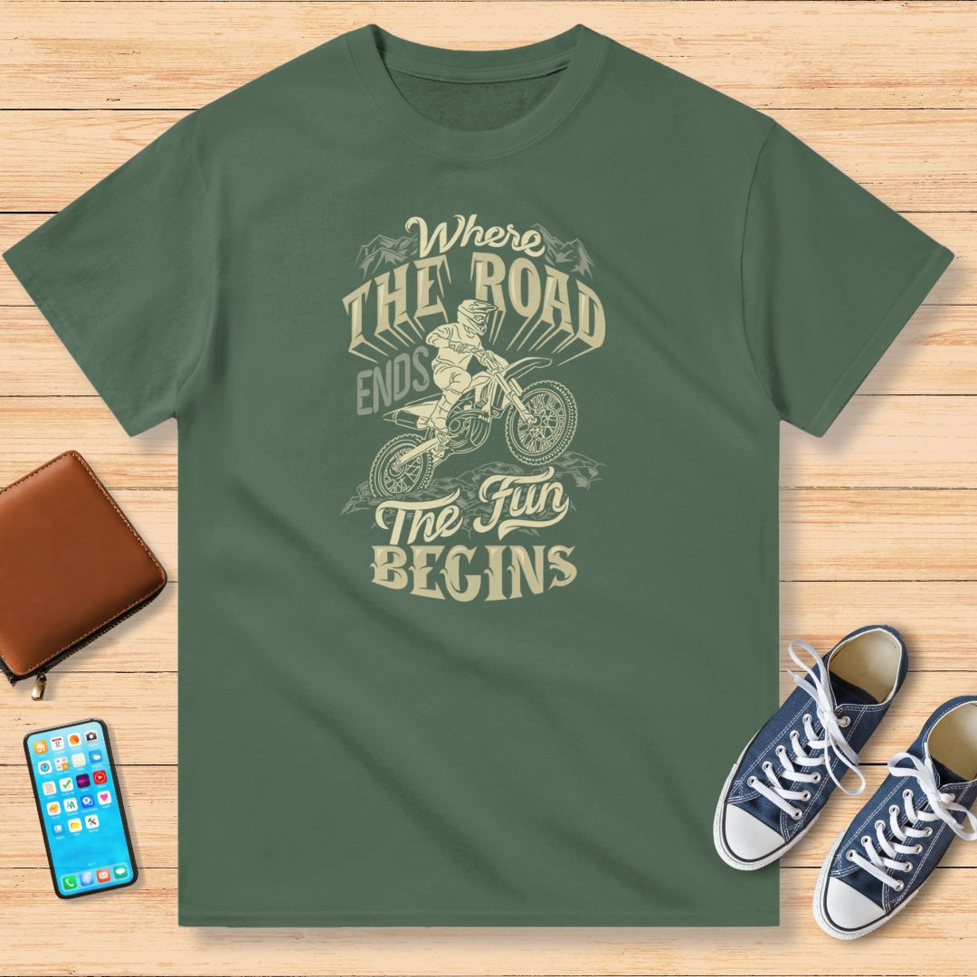 The Road Ends T-Shirt Mil. Green