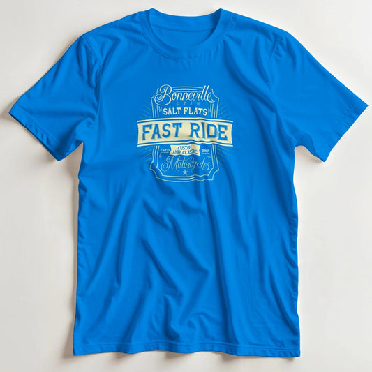 T-shirt en coupe unisexe et 100% coton en Royal S imprimé avec un design Salt Flats T-Shirt .