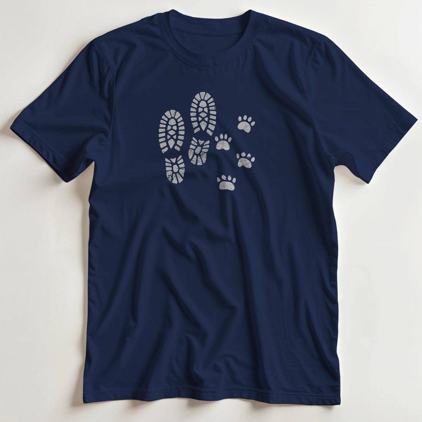 T-shirt en coupe unisexe et 100% coton en Marine S imprimé avec un design Chien T-Shirt .