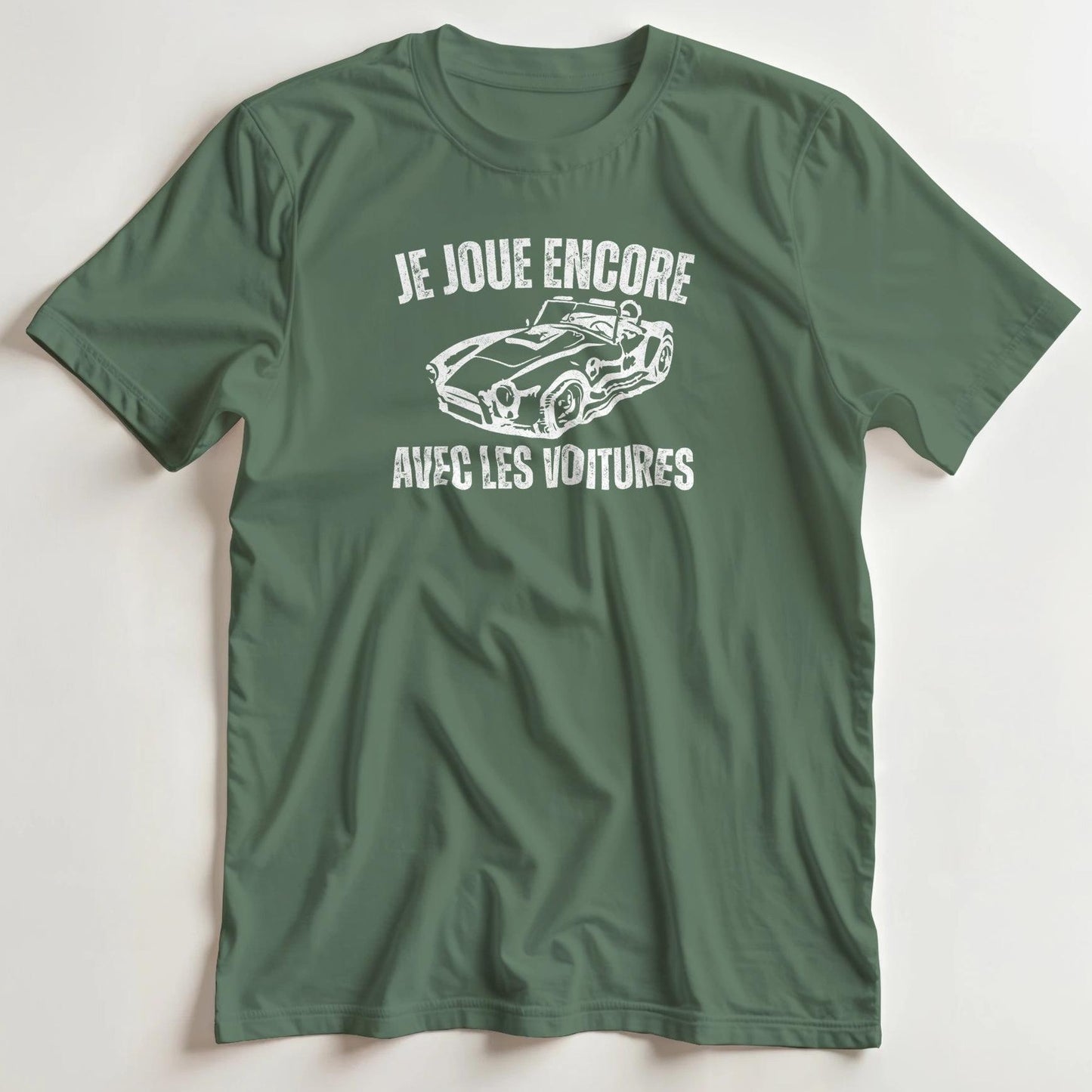 T-shirt en coupe unisexe et 100% coton en Mil. Green M imprimé avec un design Je Joue T-Shirt .