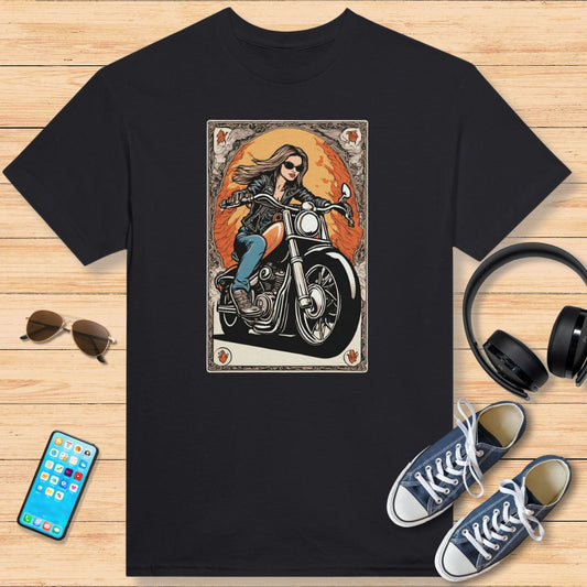 Tarot Card Biker T-Shirt