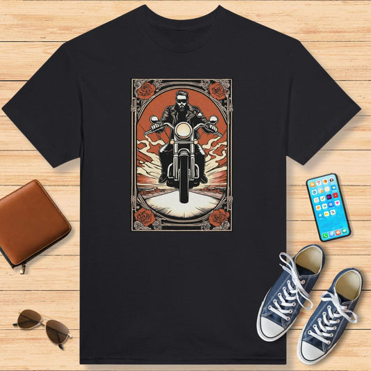 Tarot Card Biker T-Shirt