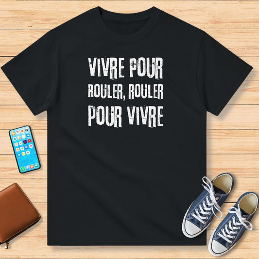 Vivre Pour Rouler Rouler Pour Vivre Grunge T-Shirt