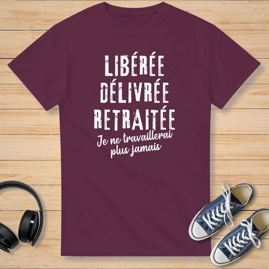 Libérée T-Shirt Bordeaux