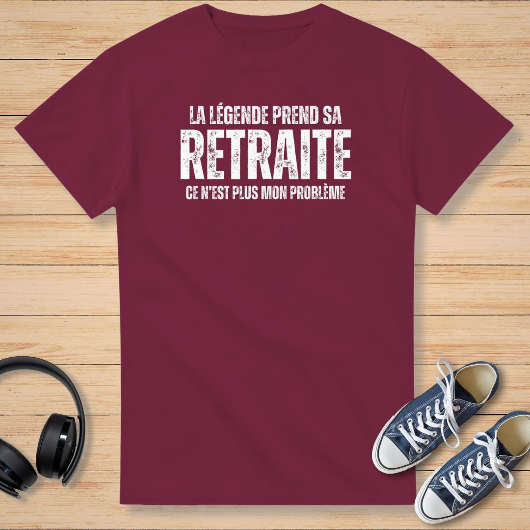 Sa Retraite T-Shirt Bordeaux