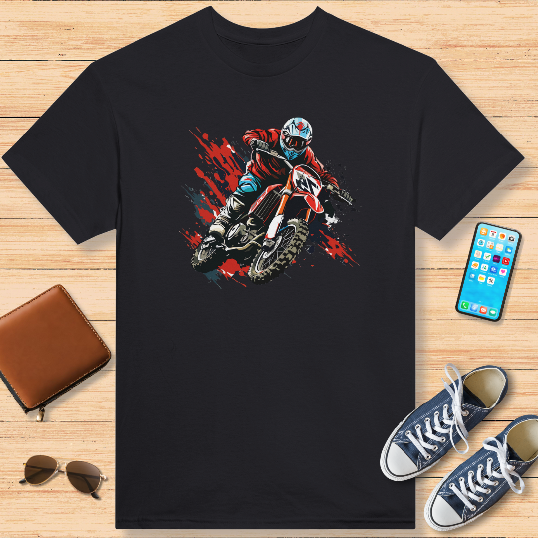 Motocross Rouge T-Shirt