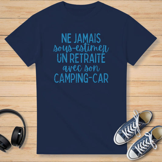 Retraité Camping-Car T-Shirt Marine