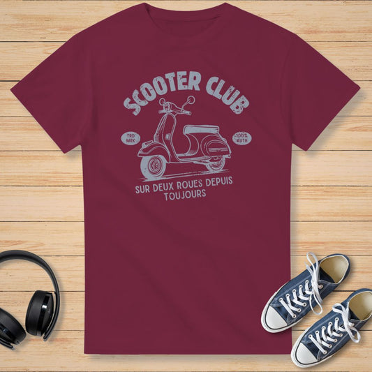 Scooter Club T-Shirt Bordeaux