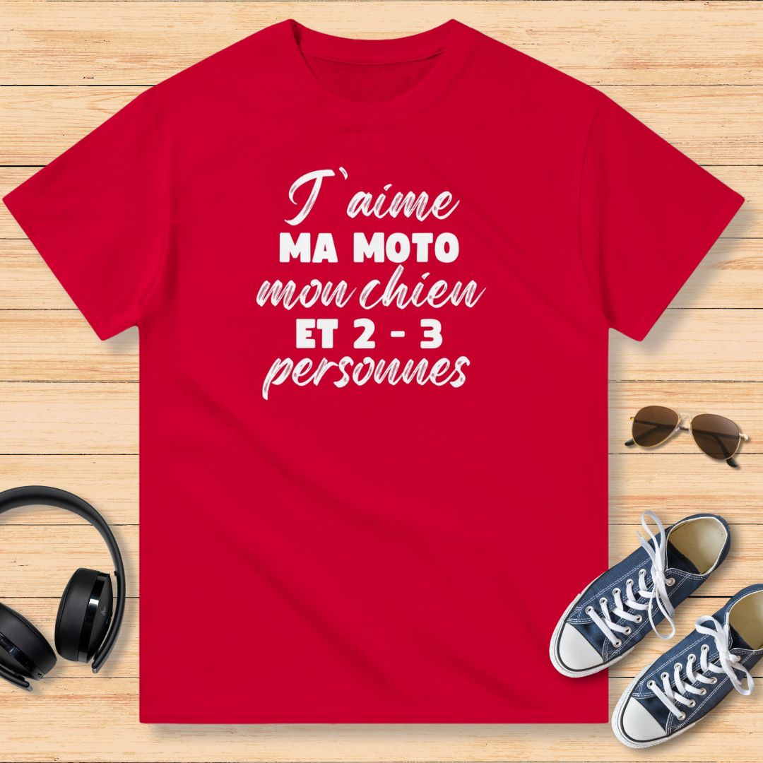 J'aime ma moto, mon chien - Motard Moto Cadeau