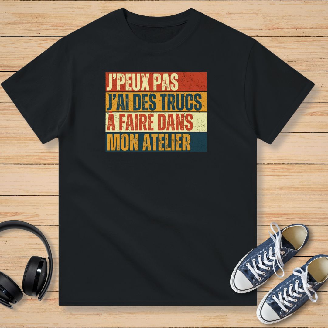 J'Peux Pas Atelier Vintage T-Shirt Noir