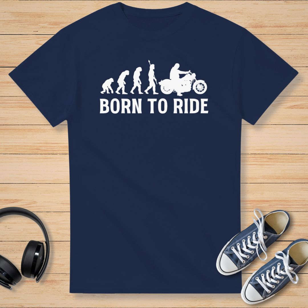 Born To Ride T-Shirt Marine