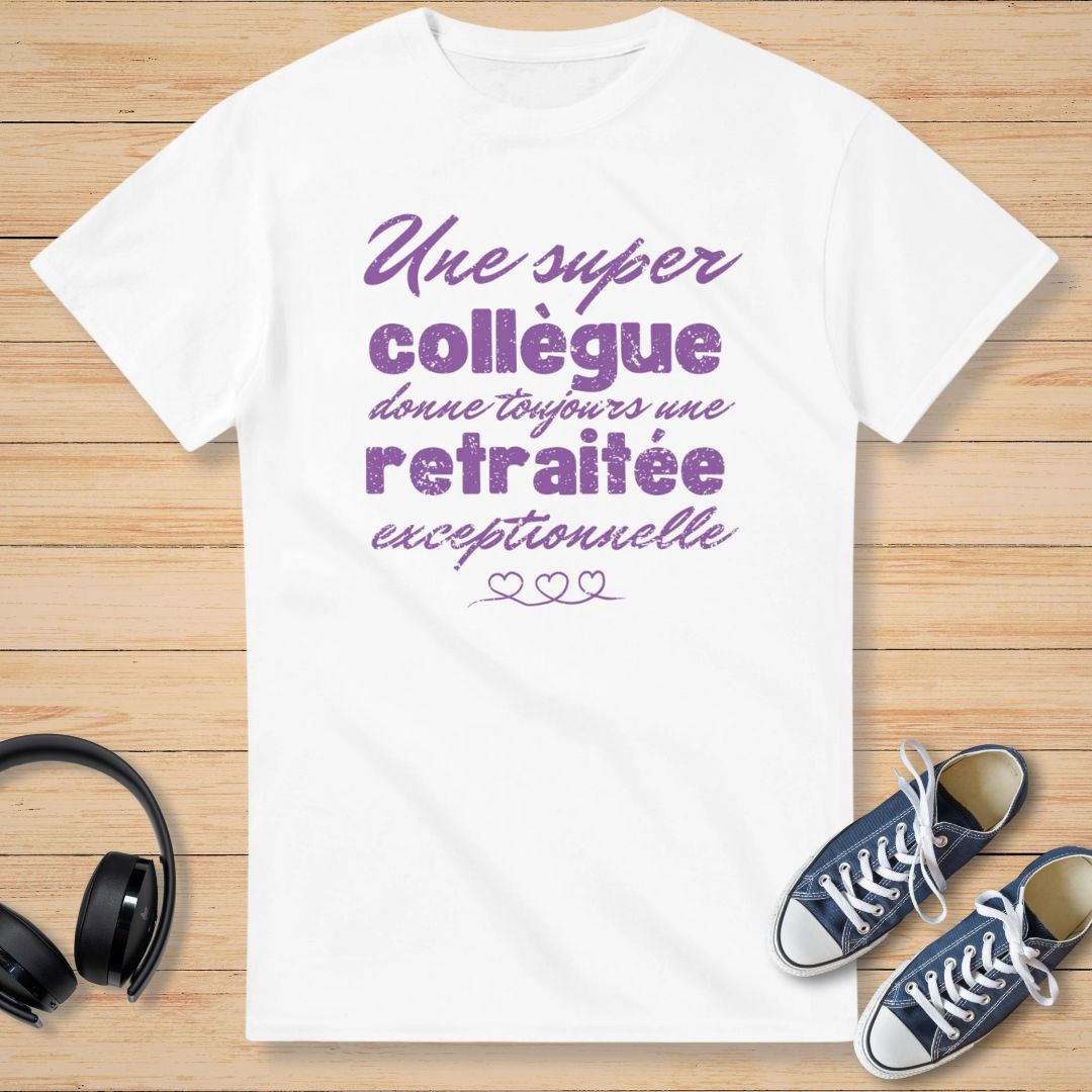 Super Collègue T-Shirt Blanc