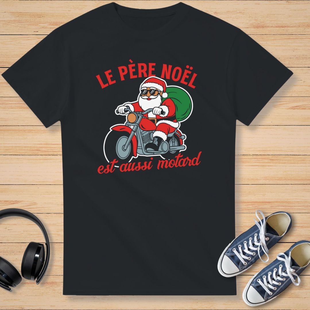 Le Père Noël T-Shirt Noir