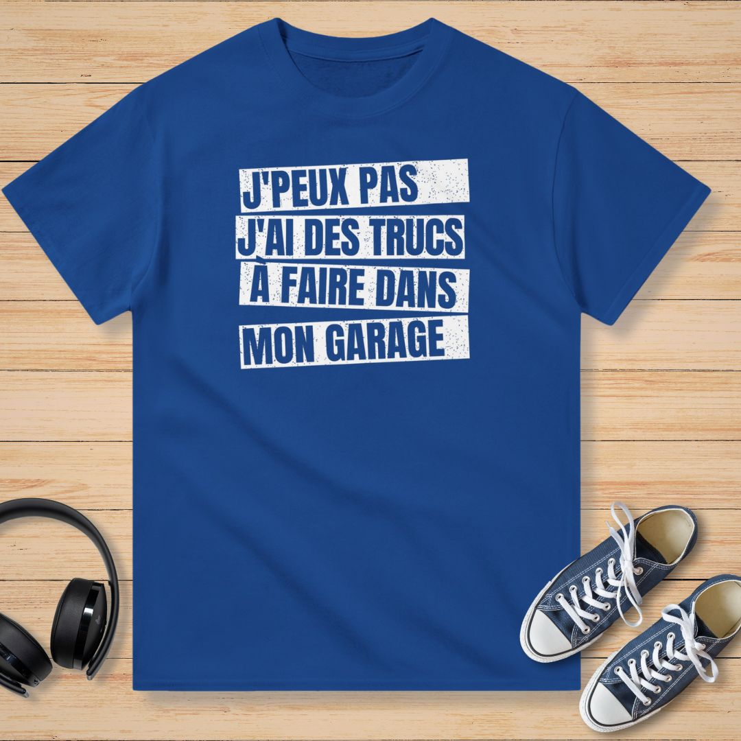 J'Peux Pas Garage Bloc T-Shirt Royal