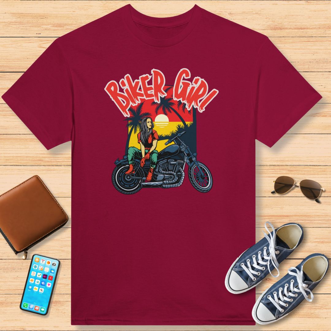 Biker Girl Biker T-Shirt