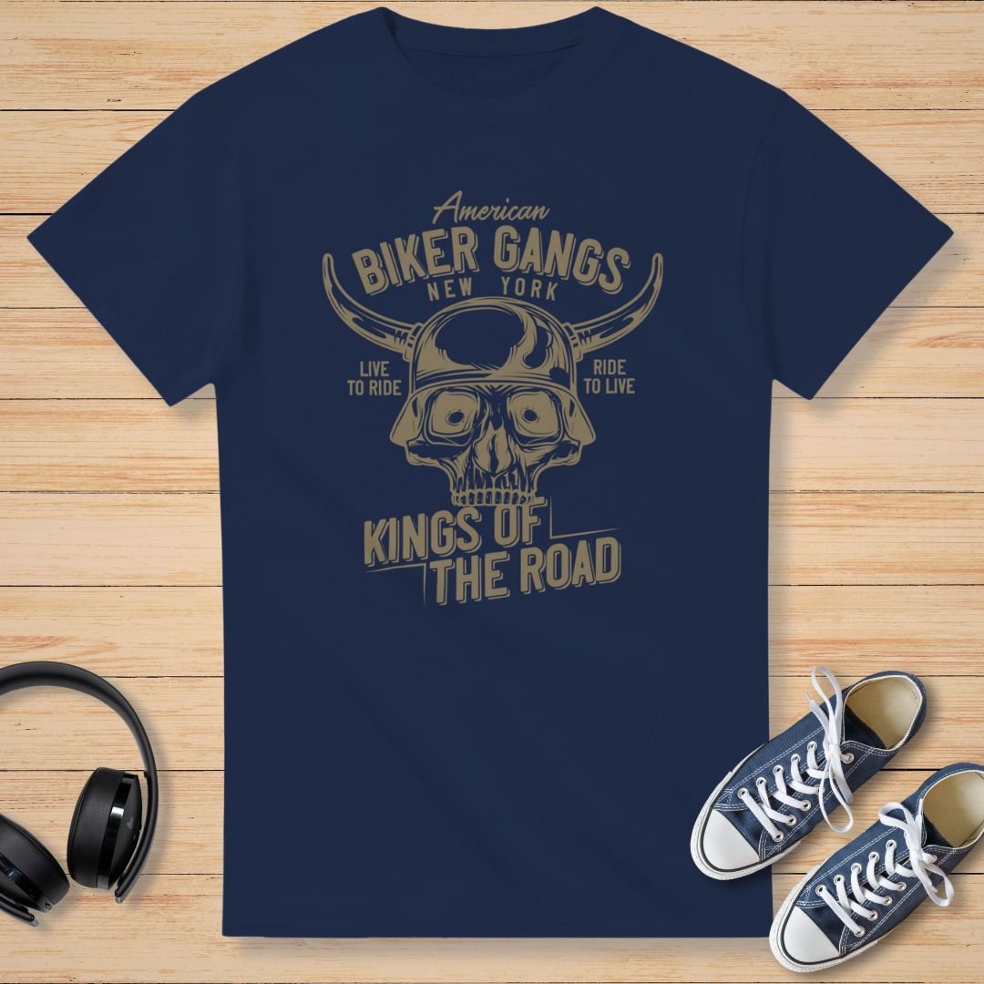 Biker Gangs T-Shirt Navy