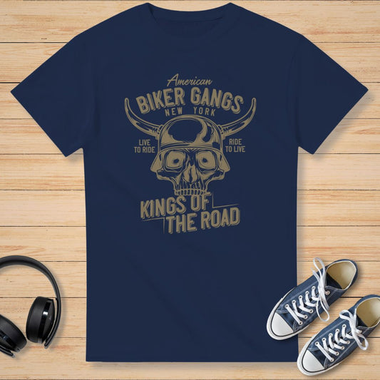 Biker Gangs T-Shirt Navy