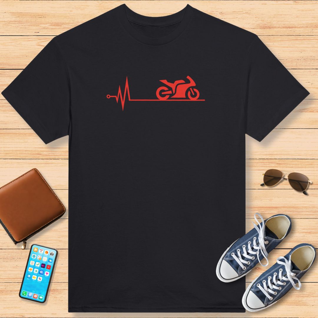 Battement de Coeur Rouge T-Shirt