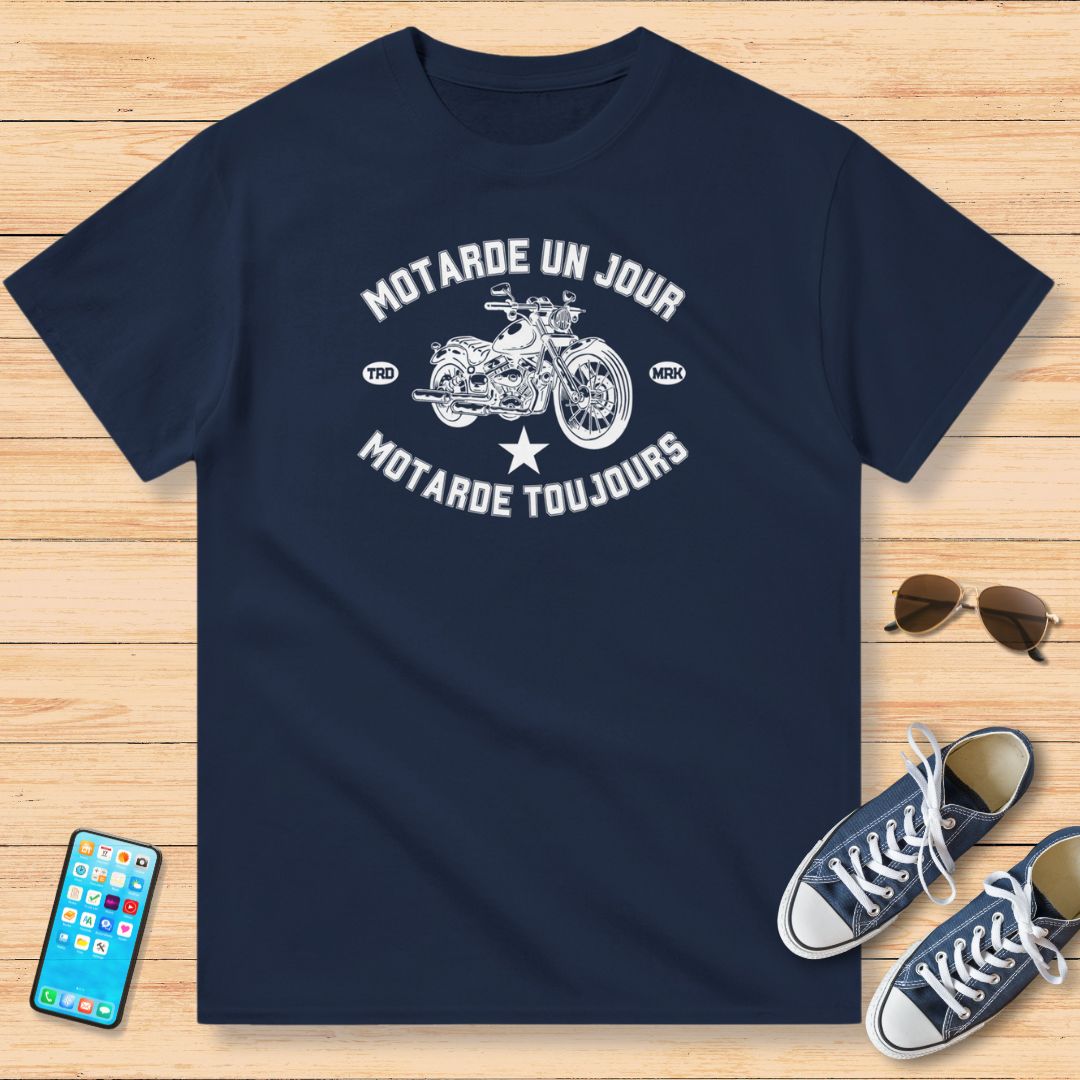 Biker Girl One Day and Star T-Shirt