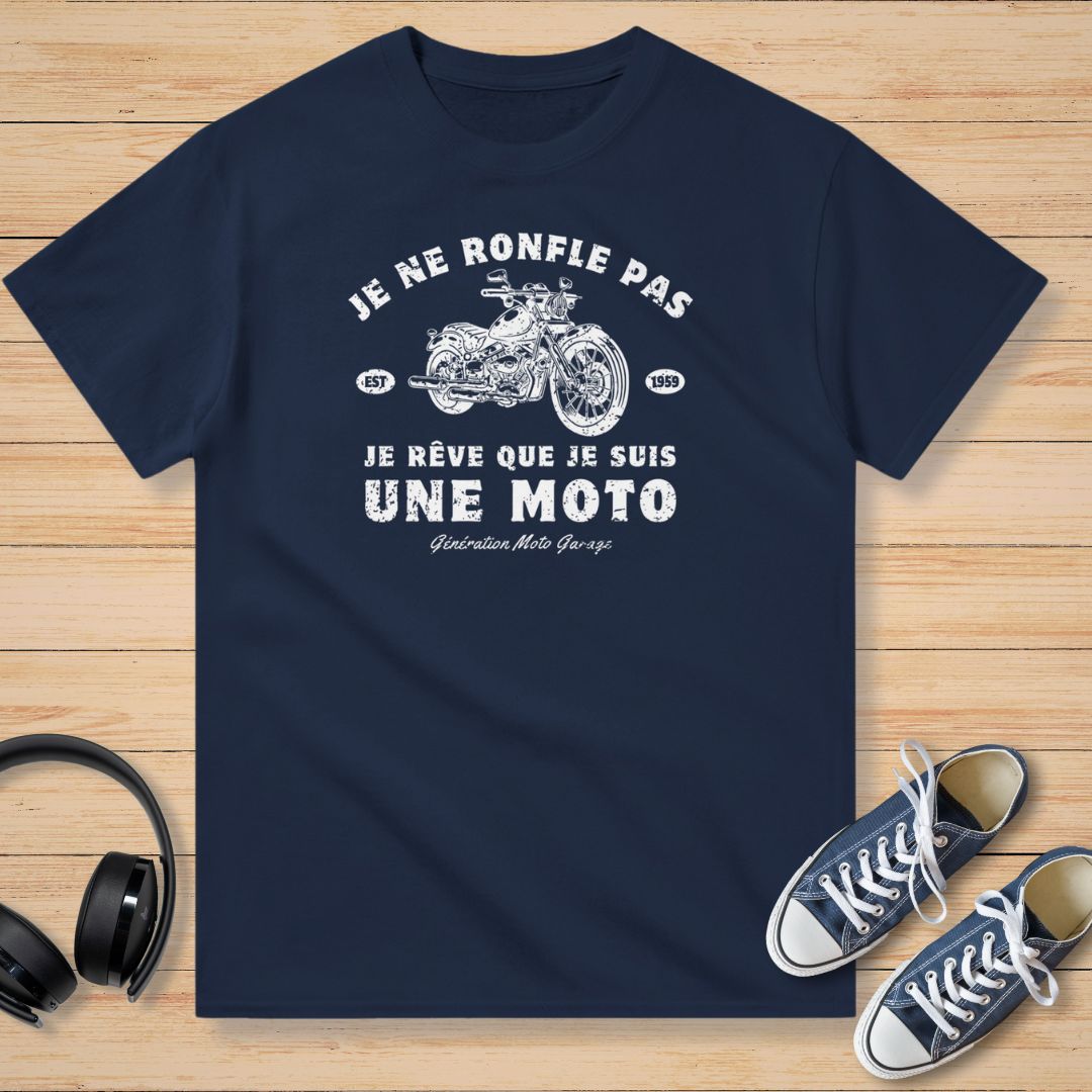 Je Ne Ronfle Pas T-Shirt Marine