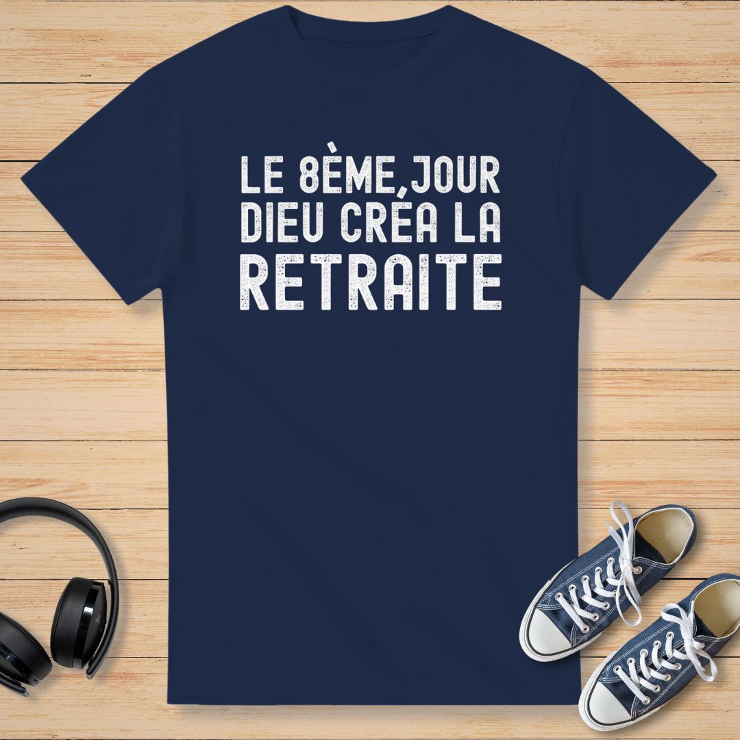 8ème Jour Retraite T-Shirt Marine