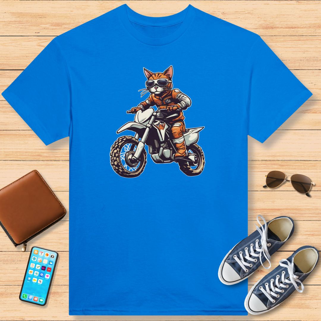 Motocross Chat Orange T-Shirt