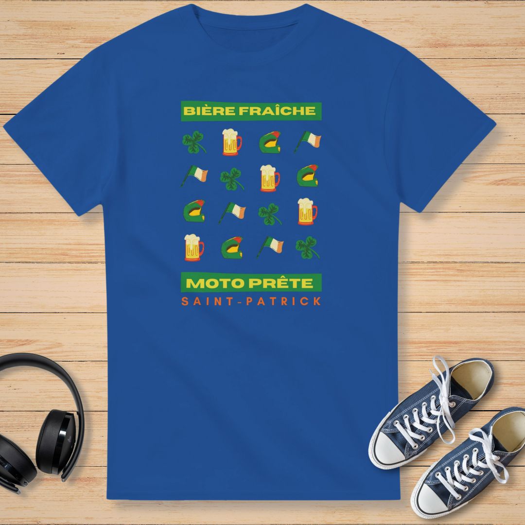 Saint-Patrick Bière T-Shirt Royal