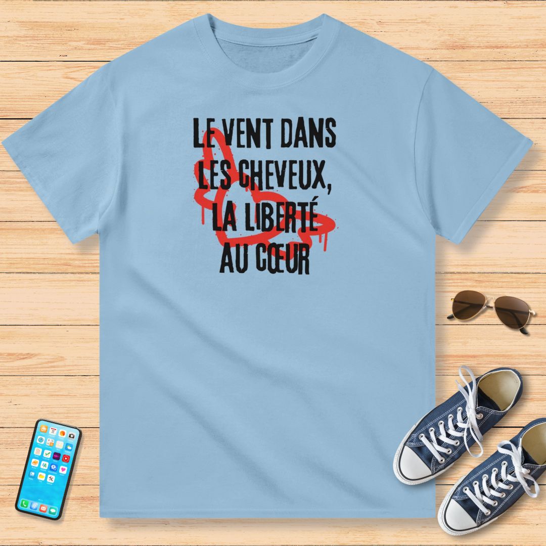 Le Vent Dans Les Cheveux Motarde T-Shirt