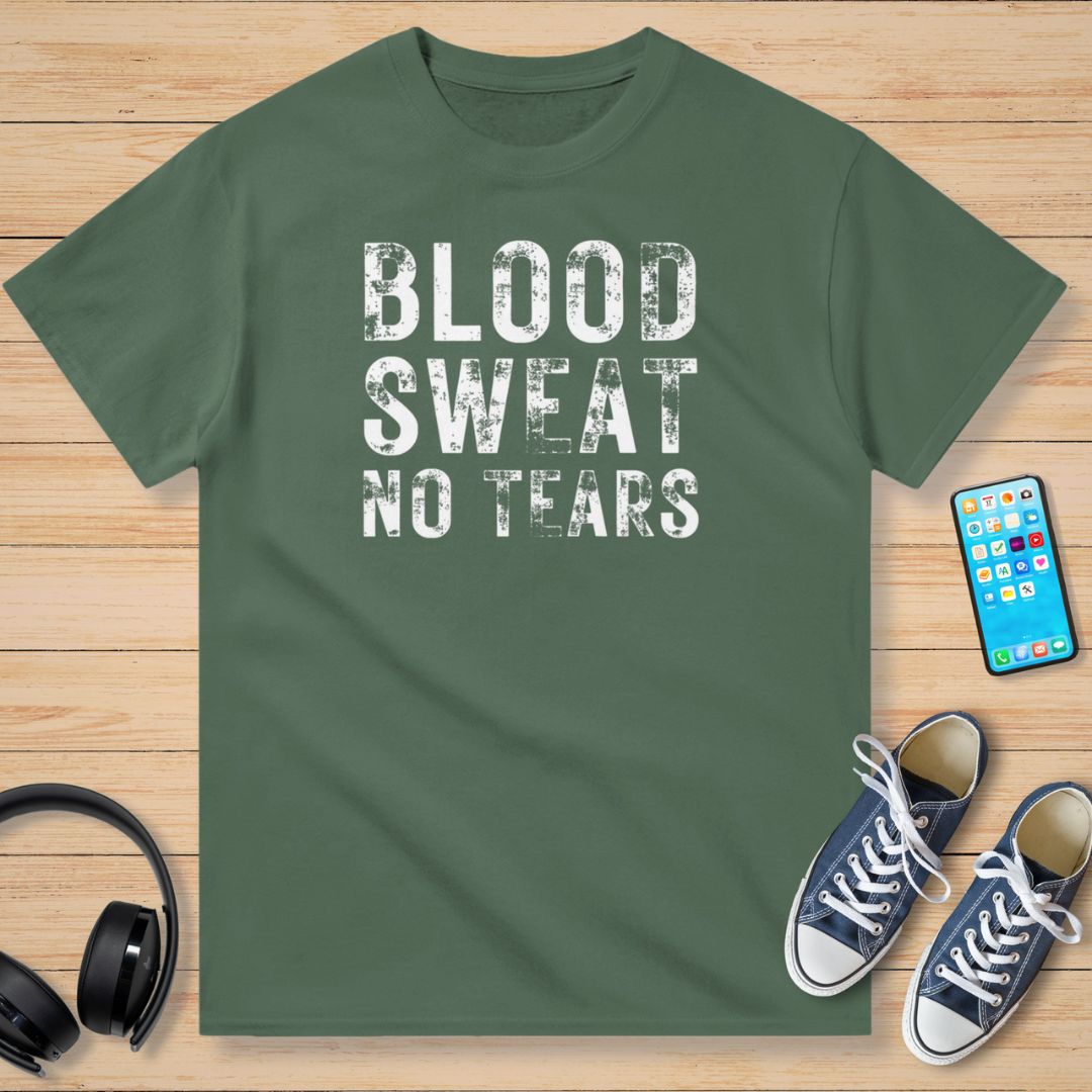 Blood Sweat No Tears T-Shirt Vert militaire