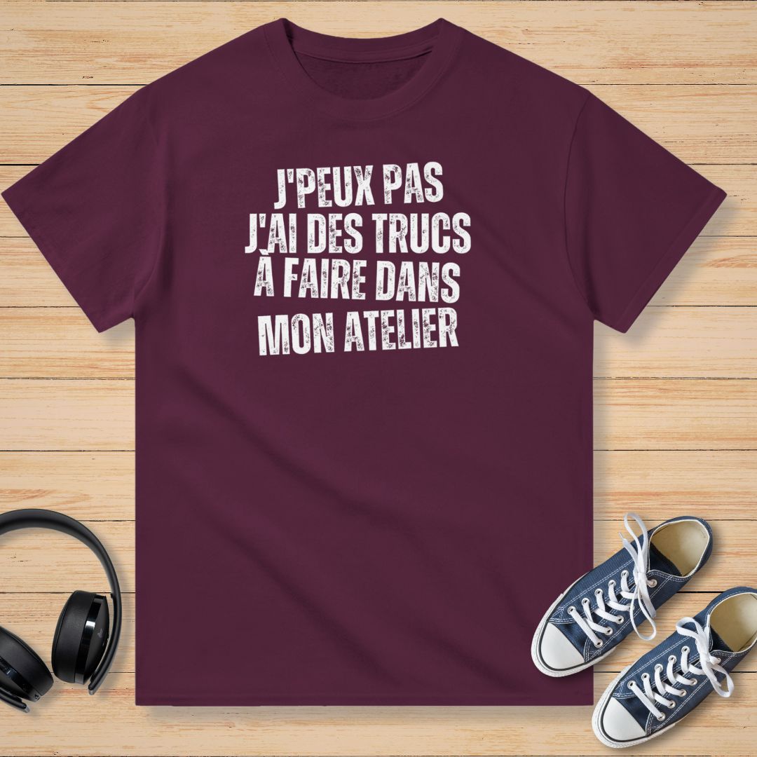 J'Peux Pas Atelier N&B T-Shirt Bordeaux