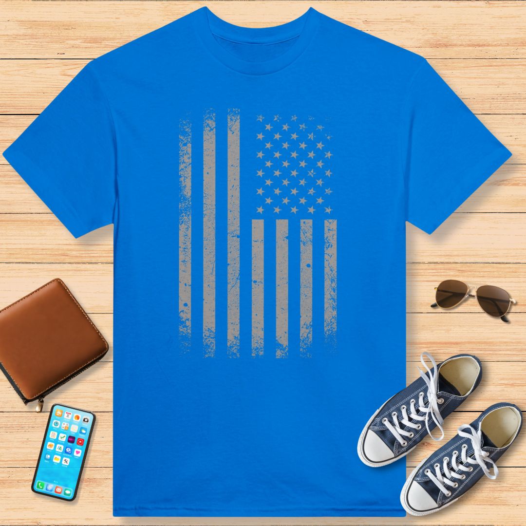 USA Flag Washed - American Retro Motorcycle Gift