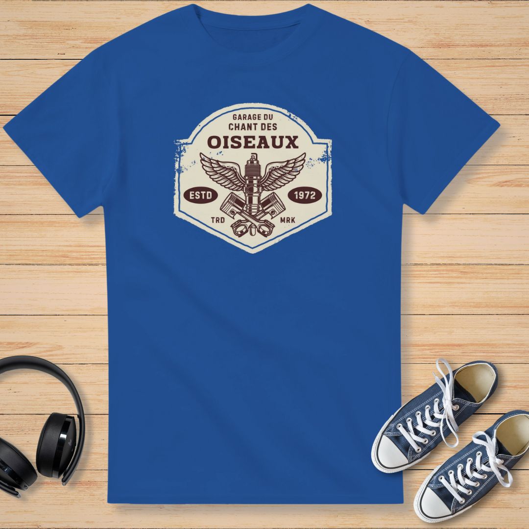 Oiseaux Garage T-Shirt Royal