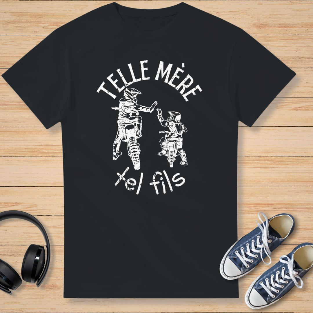 Mère Fils T-Shirt Noir