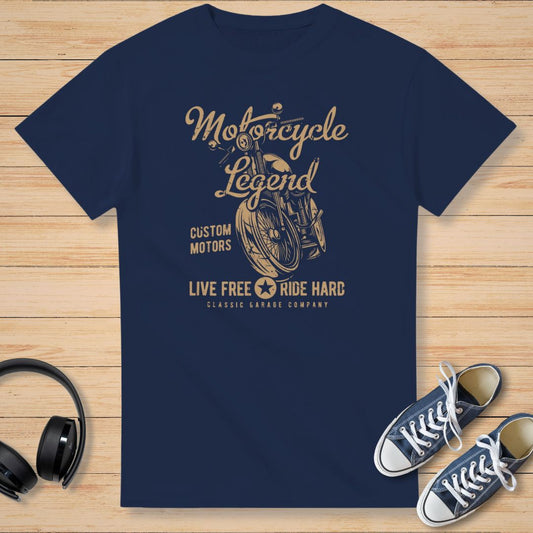 Motorcycle Legend T-Shirt Navy