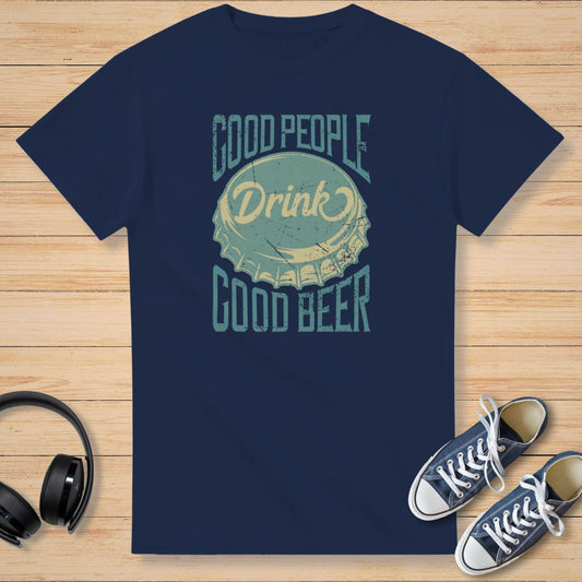 Good Beer T-Shirt Navy