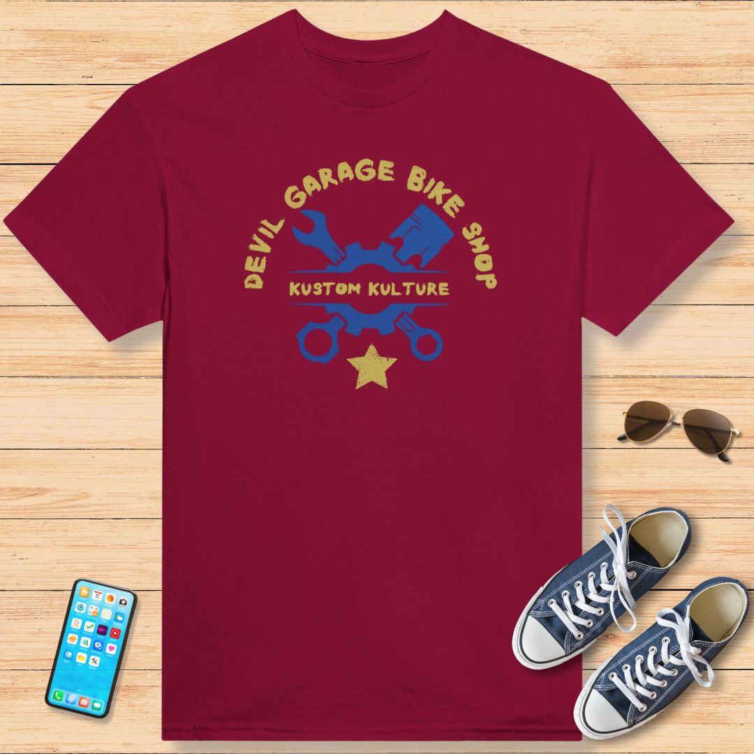 Devil Garage Bike Shop T-Shirt