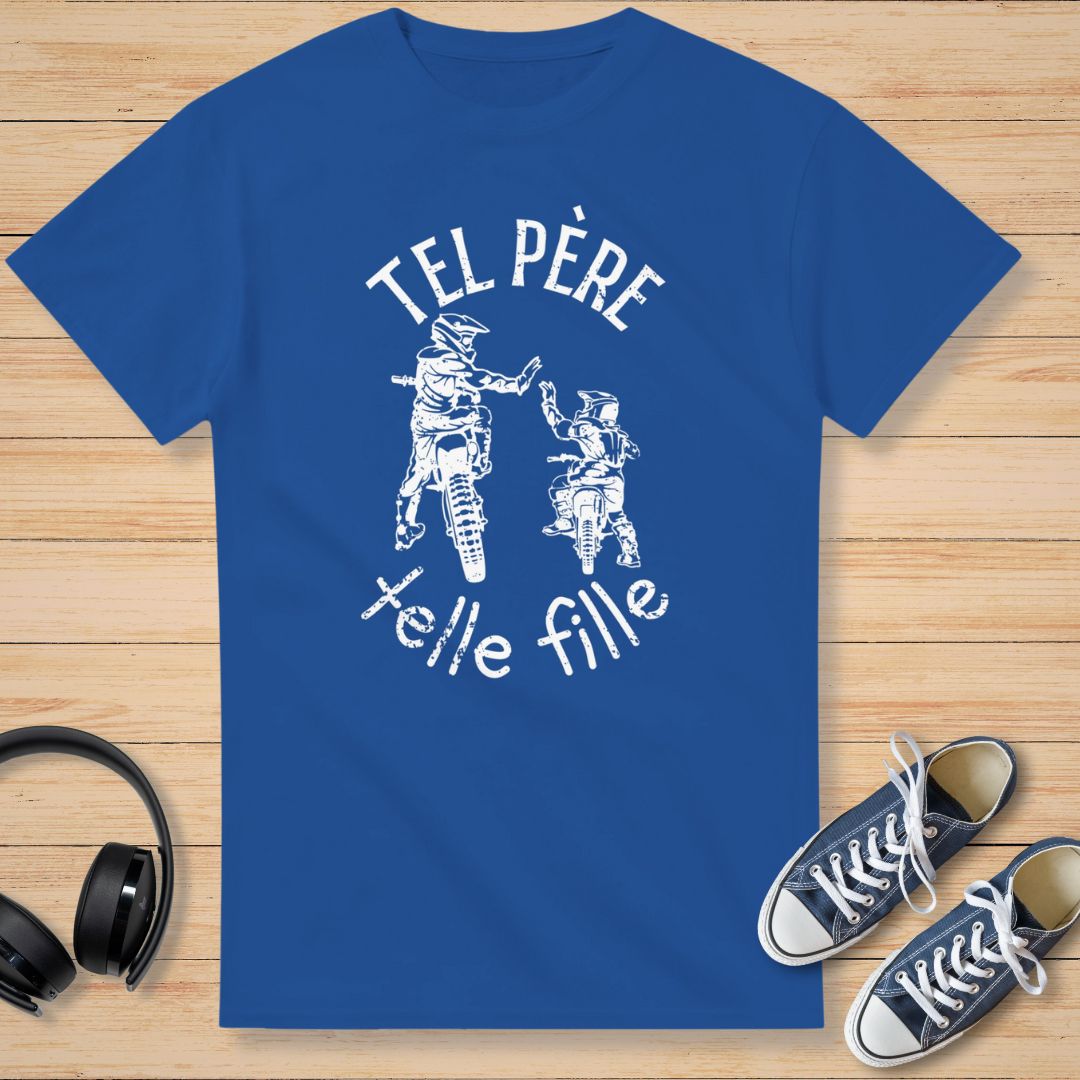 Père Fille T-Shirt Royal