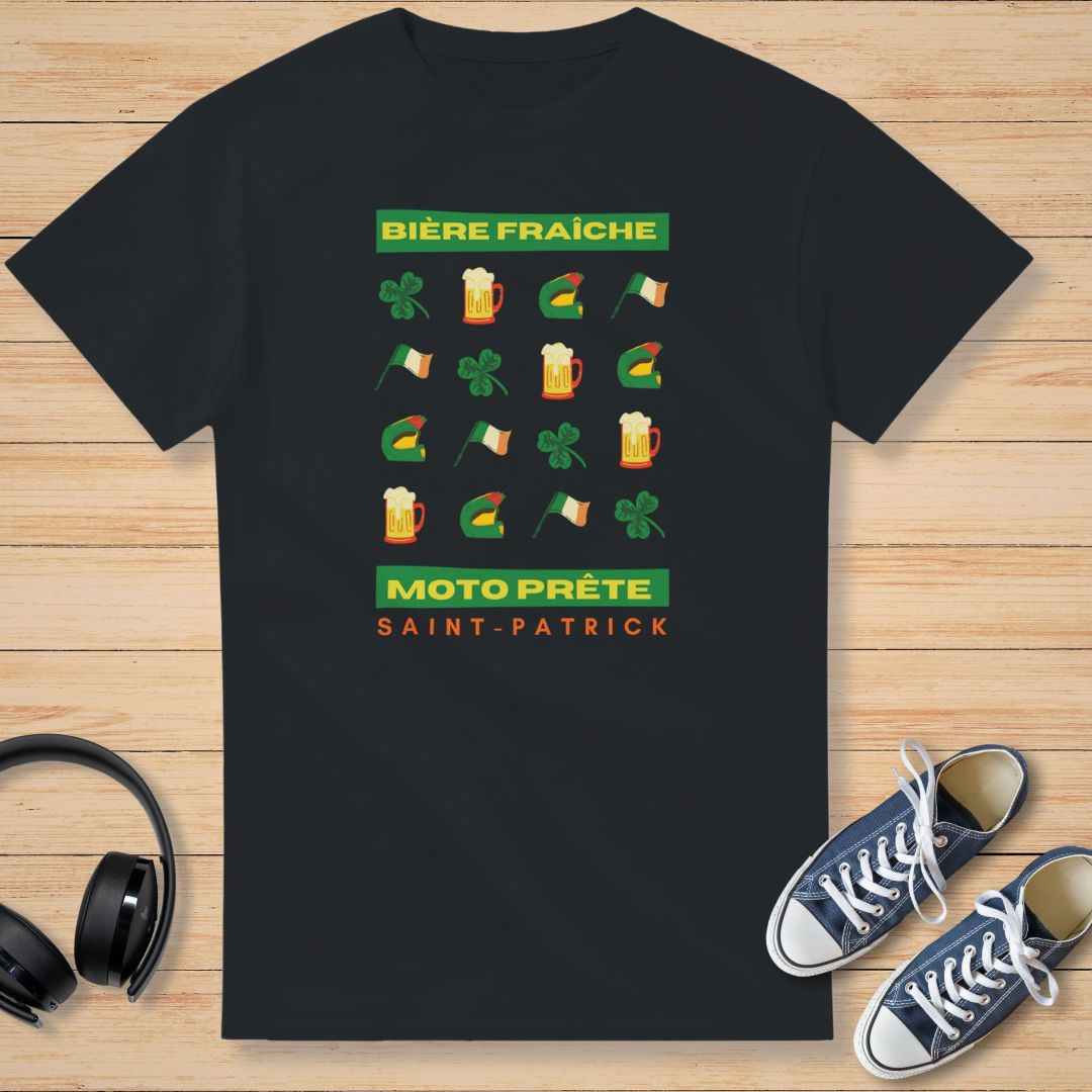 Saint-Patrick Bière T-Shirt Noir