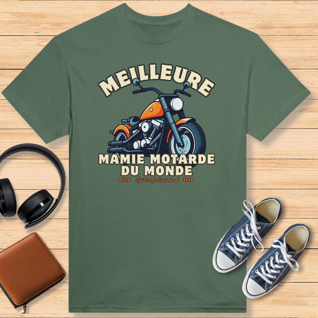 Meilleure Mamie Motarde Du Monde T-Shirt