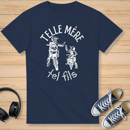 Mère Fils T-Shirt Marine