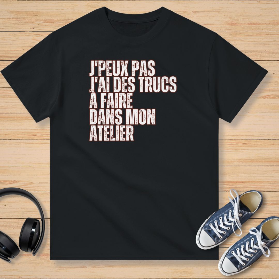 J'Peux Pas Mon Atelier T-Shirt Noir