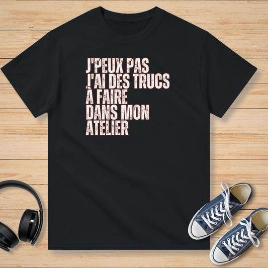 J'Peux Pas Mon Atelier T-Shirt Noir