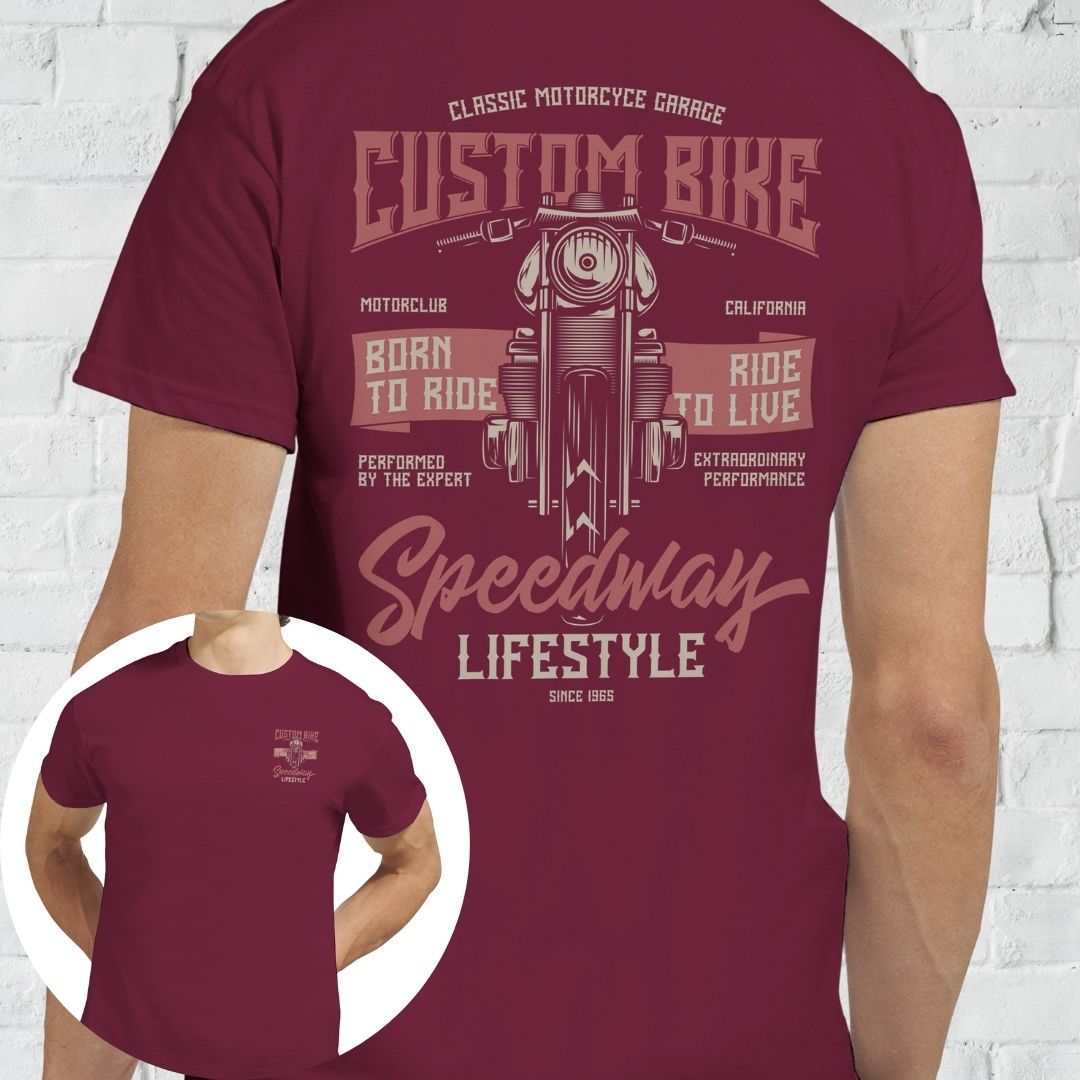 Speedway 65 T-Shirt Maroon