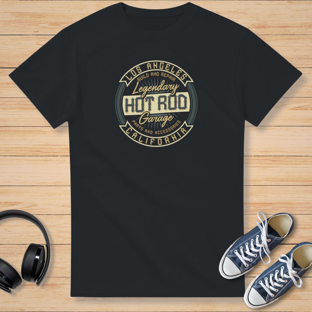 LA Hot Rod T-Shirt Black