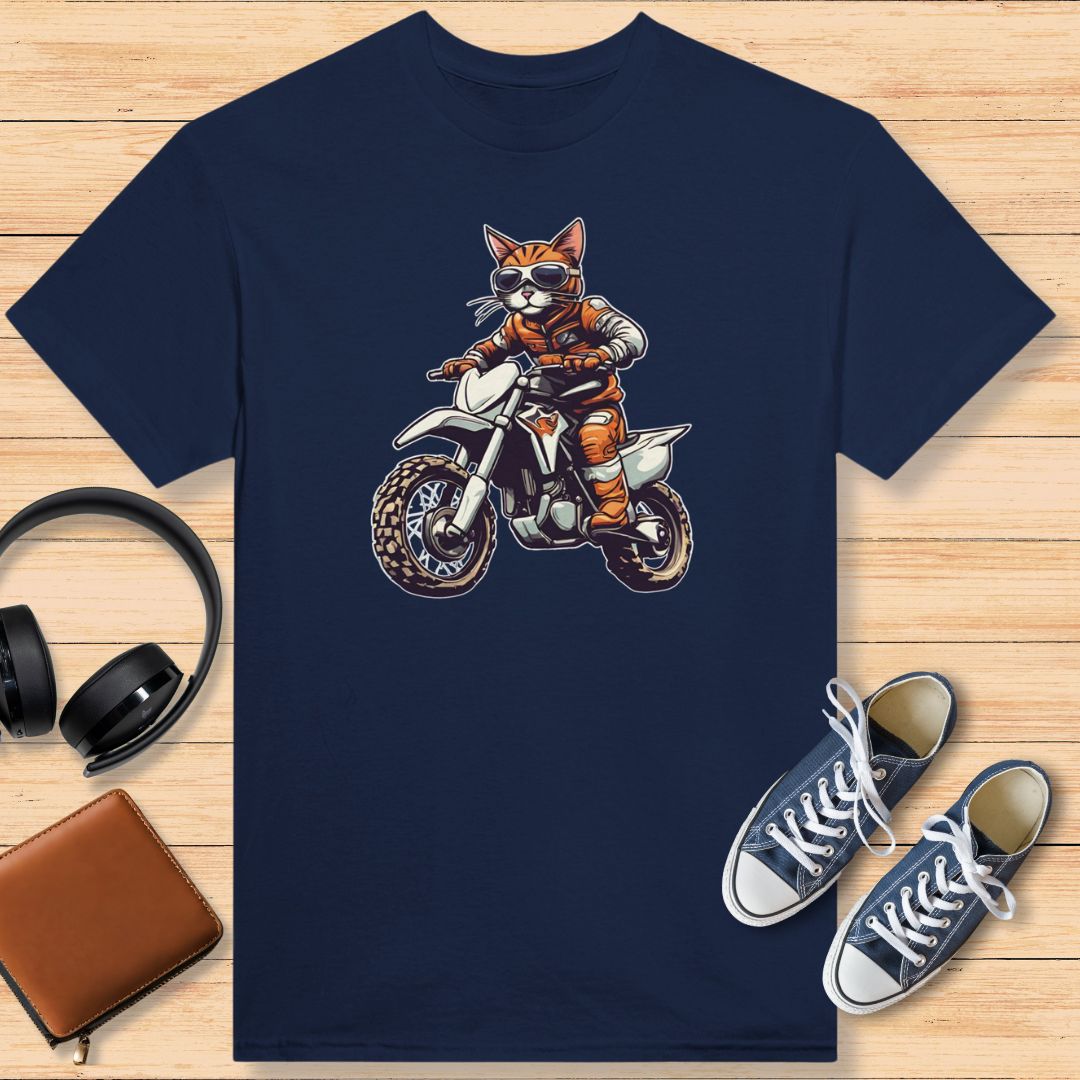 Motocross Chat Orange T-Shirt