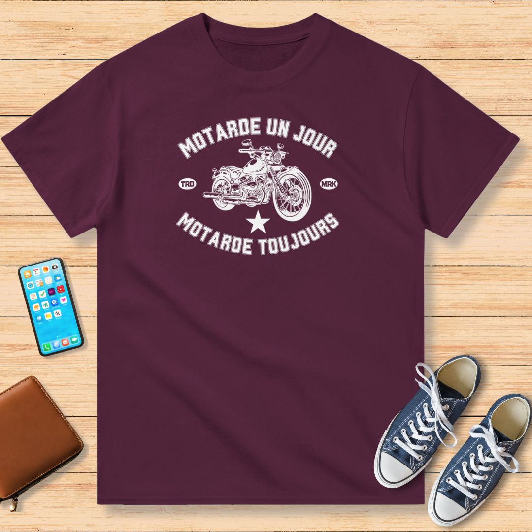 Motarde Un Jour et Étoile T-Shirt