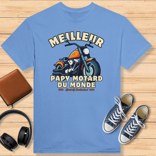 Meilleur Papy Motard Du Monde T-Shirt