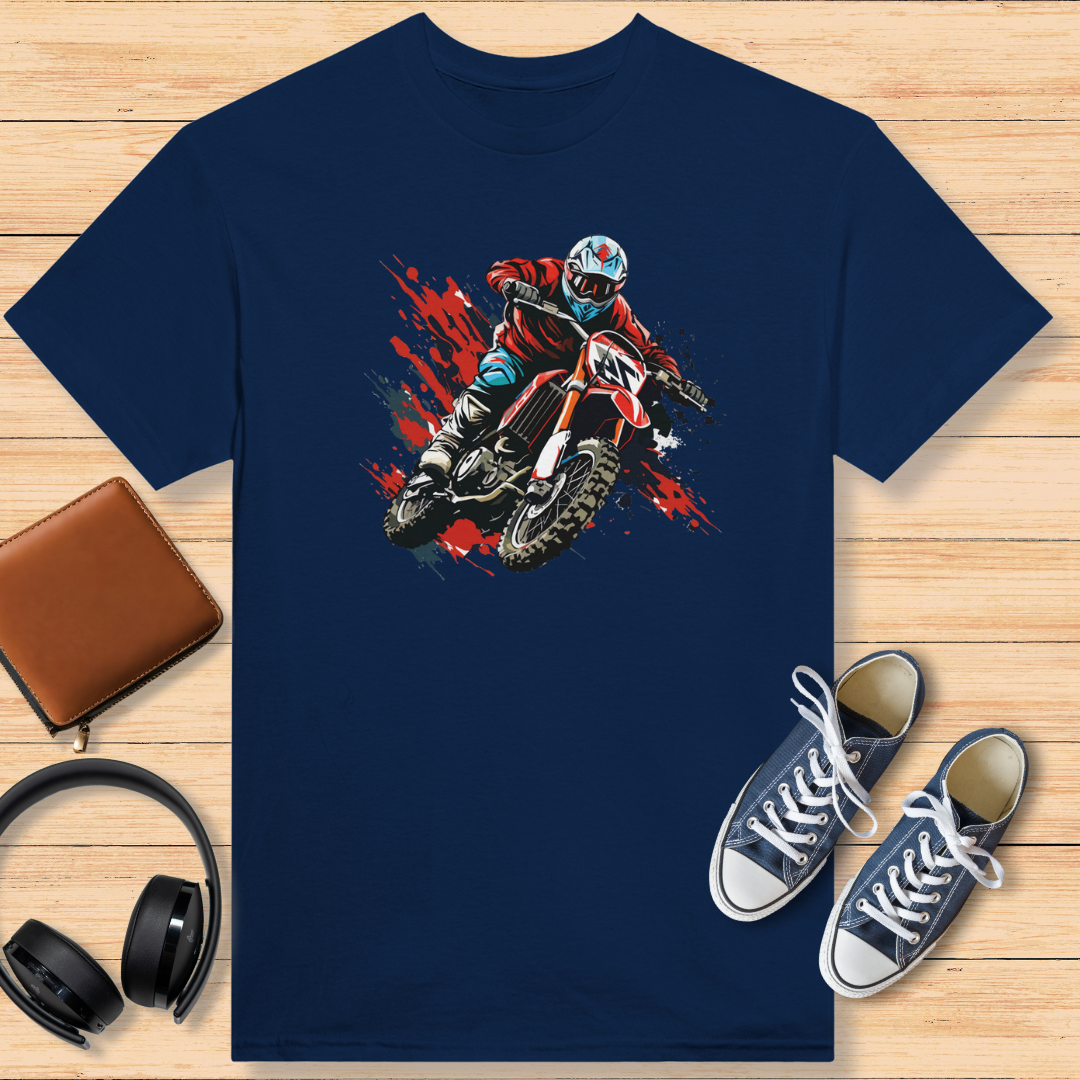 Motocross Rouge T-Shirt