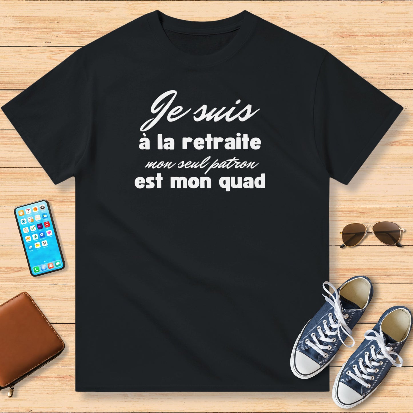 Je Suis à La Retraite Mon Seul Patron Est Mon Quad T-Shirt