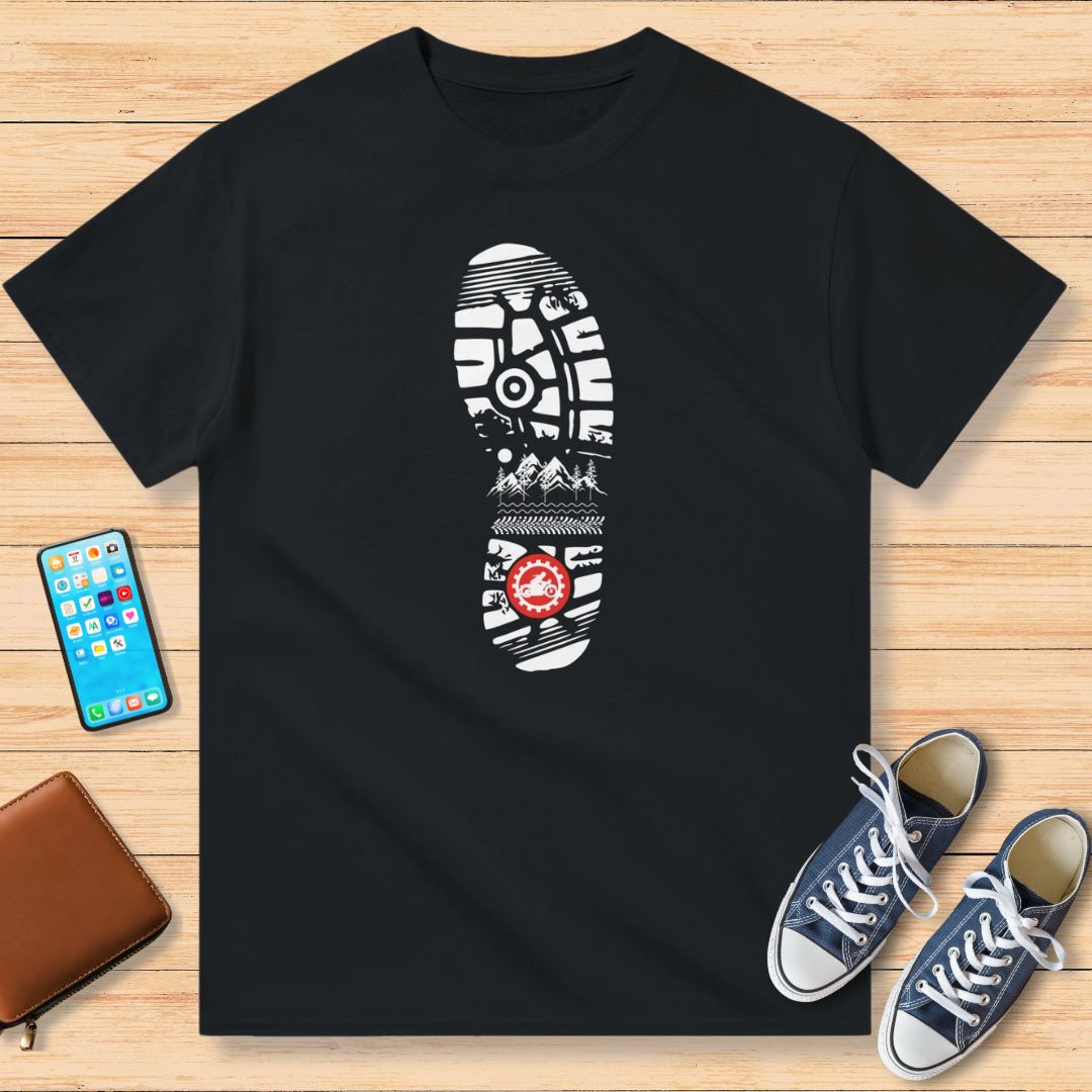 Motorcycle Footprint T-Shirt